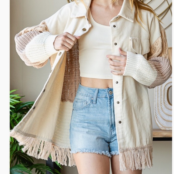 💪Oli and Hali “ Macy “ Oli & Hali Corduroy Sweater Jacket Shirt Relax Fit  SR2 - Picture 5 of 9